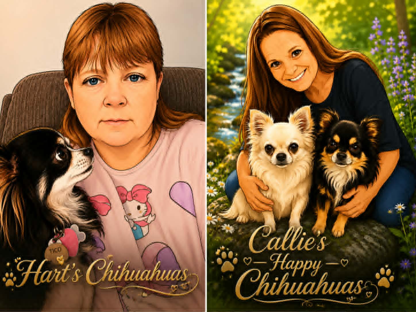 Hart and Callie, the breeders