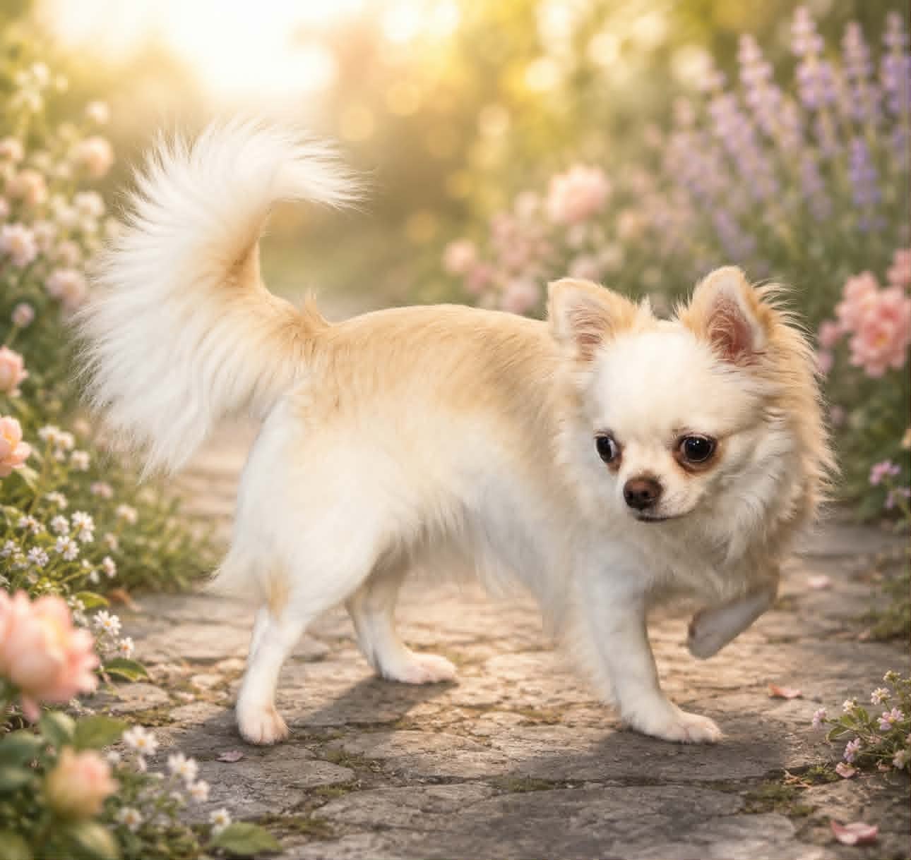 Buli — Crm & Wht Chihuahua